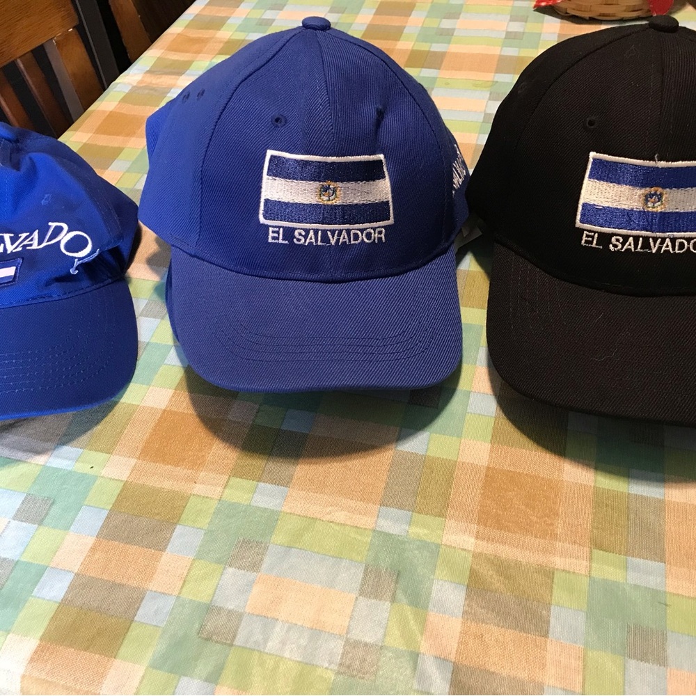 El Salvador Embroidered Blue Baseball Cap - Unbranded